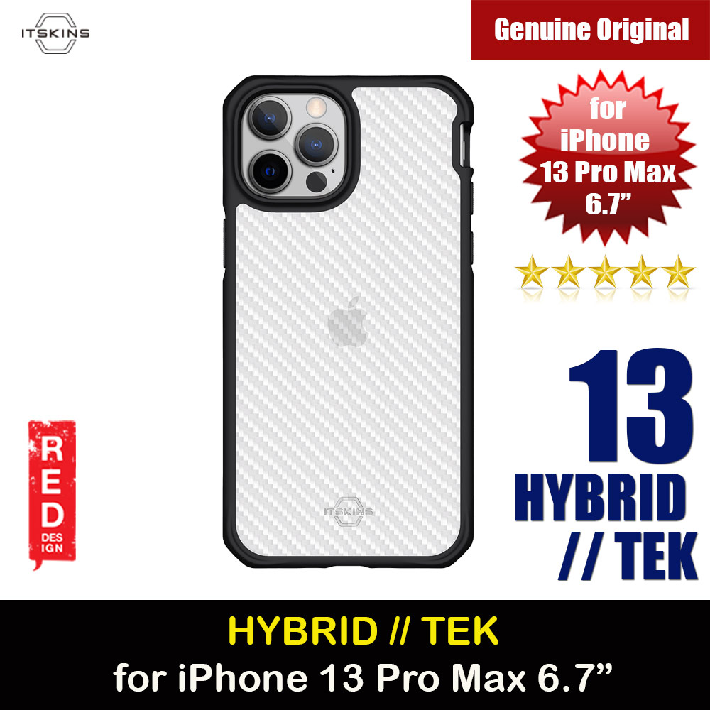 Picture of ITSKINS HYBRID TEK ANTIMICROBIAL Certified Antishock Protection Case for iPhone 13 Pro Max 6.7 (Black and Transparent) Apple iPhone 12 Pro Max 6.7- Apple iPhone 12 Pro Max 6.7 Cases, Apple iPhone 12 Pro Max 6.7 Covers, iPad Cases and a wide selection of Apple iPhone 12 Pro Max 6.7 Accessories in Malaysia, Sabah, Sarawak and Singapore 