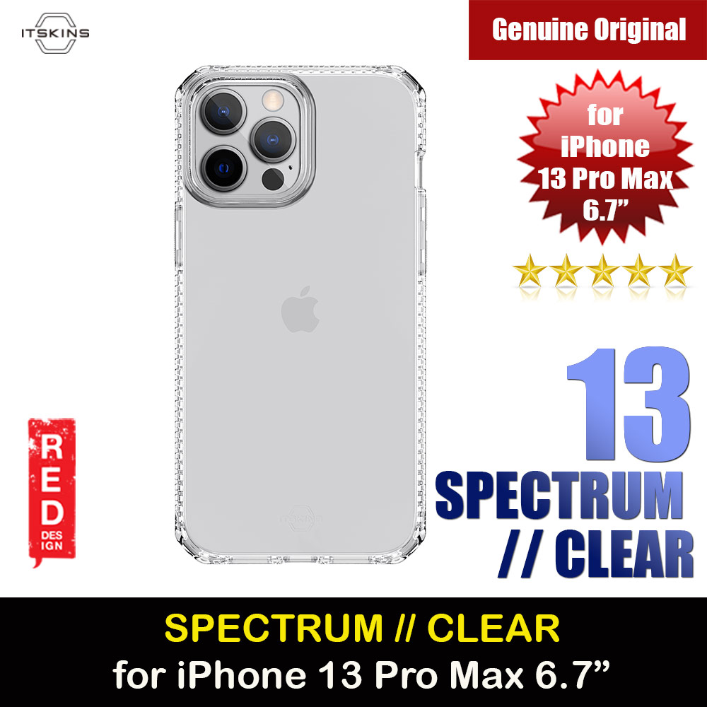Picture of ITSKINS SPECTRUM CLEAR ANTIMICROBIAL Certified Antishock Protection Case for iPhone 13 Pro Max (Clear Transparent) Apple iPhone 13 Pro Max 6.7- Apple iPhone 13 Pro Max 6.7 Cases, Apple iPhone 13 Pro Max 6.7 Covers, iPad Cases and a wide selection of Apple iPhone 13 Pro Max 6.7 Accessories in Malaysia, Sabah, Sarawak and Singapore 