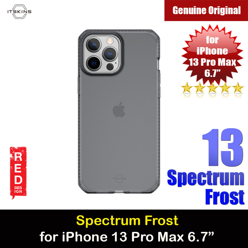Picture of ITSKINS SPECTRUM FROST ANTIMICROBIAL Certified Antishock Protection Case for iPhone 13 Pro Max (Black) Apple iPhone 13 Pro Max 6.7- Apple iPhone 13 Pro Max 6.7 Cases, Apple iPhone 13 Pro Max 6.7 Covers, iPad Cases and a wide selection of Apple iPhone 13 Pro Max 6.7 Accessories in Malaysia, Sabah, Sarawak and Singapore 