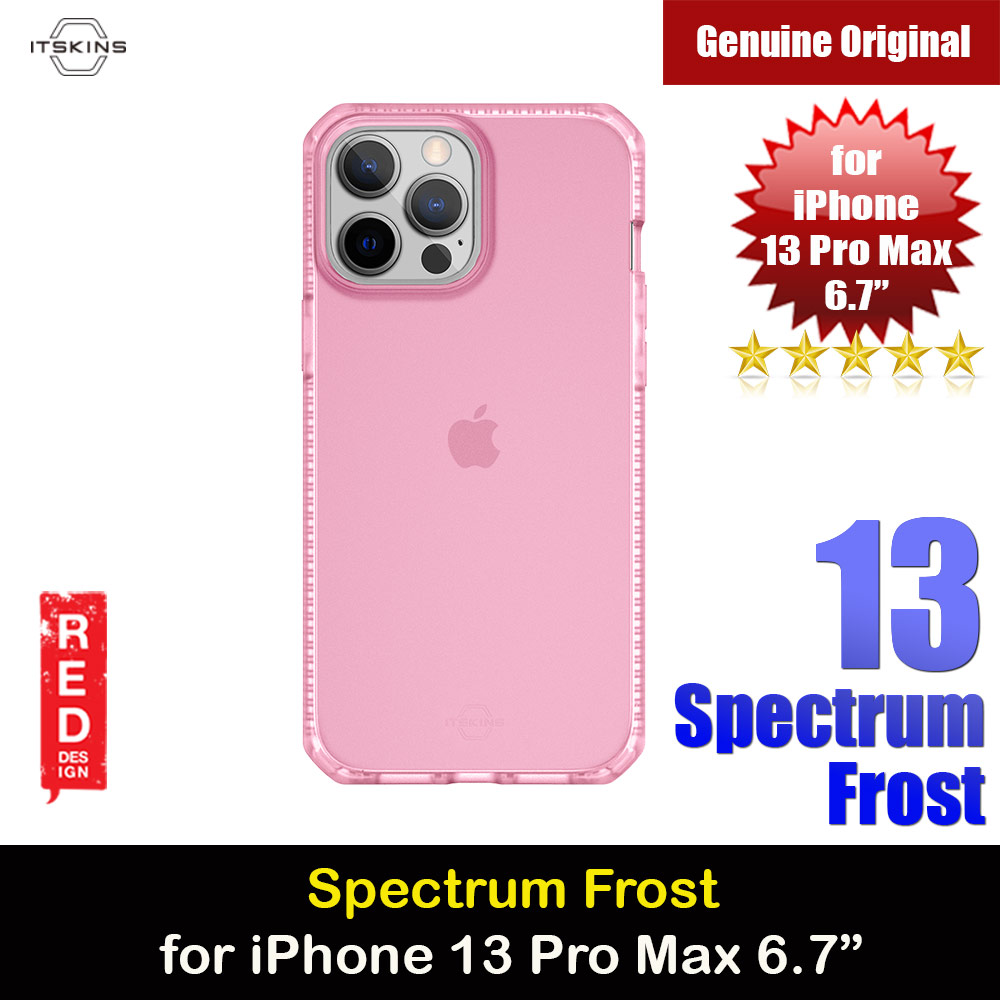 Picture of ITSKINS SPECTRUM FROST ANTIMICROBIAL Certified Antishock Protection Case for iPhone 13 Pro Max (Light Pink) Apple iPhone 13 Pro Max 6.7- Apple iPhone 13 Pro Max 6.7 Cases, Apple iPhone 13 Pro Max 6.7 Covers, iPad Cases and a wide selection of Apple iPhone 13 Pro Max 6.7 Accessories in Malaysia, Sabah, Sarawak and Singapore 