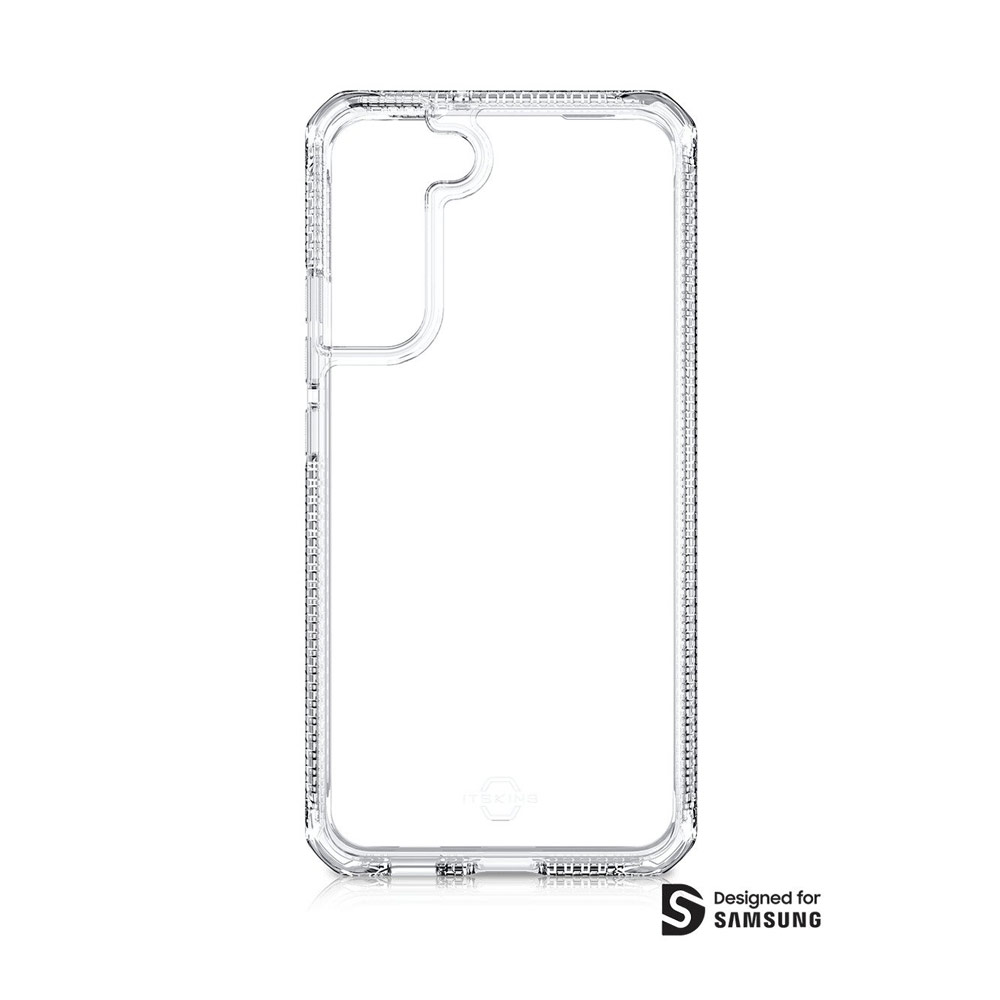 Picture of Samsung Galaxy S22 6.1 Case | ITSKINS Hybrid CLEAR ANTIMICROBIAL Certified Antishock Protection Case for Galaxy S22 (Transparent)