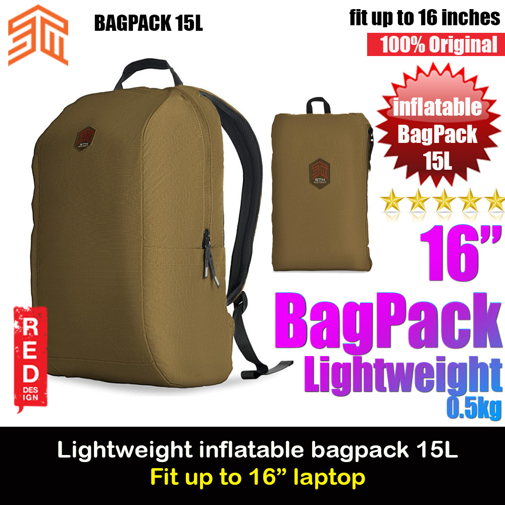 Picture of STM Goods BagPack 15L inflatable protective laptop airbag Lightweight Backpacks up to 16" inches (Coffee) Red Design- Red Design Cases, Red Design Covers, iPad Cases and a wide selection of Red Design Accessories in Malaysia, Sabah, Sarawak and Singapore 