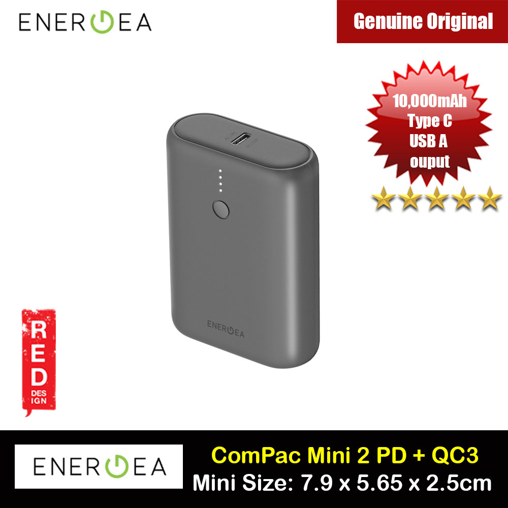 Picture of Energea Compac Mini 2  Power Bank 10000mAh support QC 3.0 PD 3.0 VOOC PPS SCP QC3 Huawei Samsung Oppo iPhone Red Design- Red Design Cases, Red Design Covers, iPad Cases and a wide selection of Red Design Accessories in Malaysia, Sabah, Sarawak and Singapore 