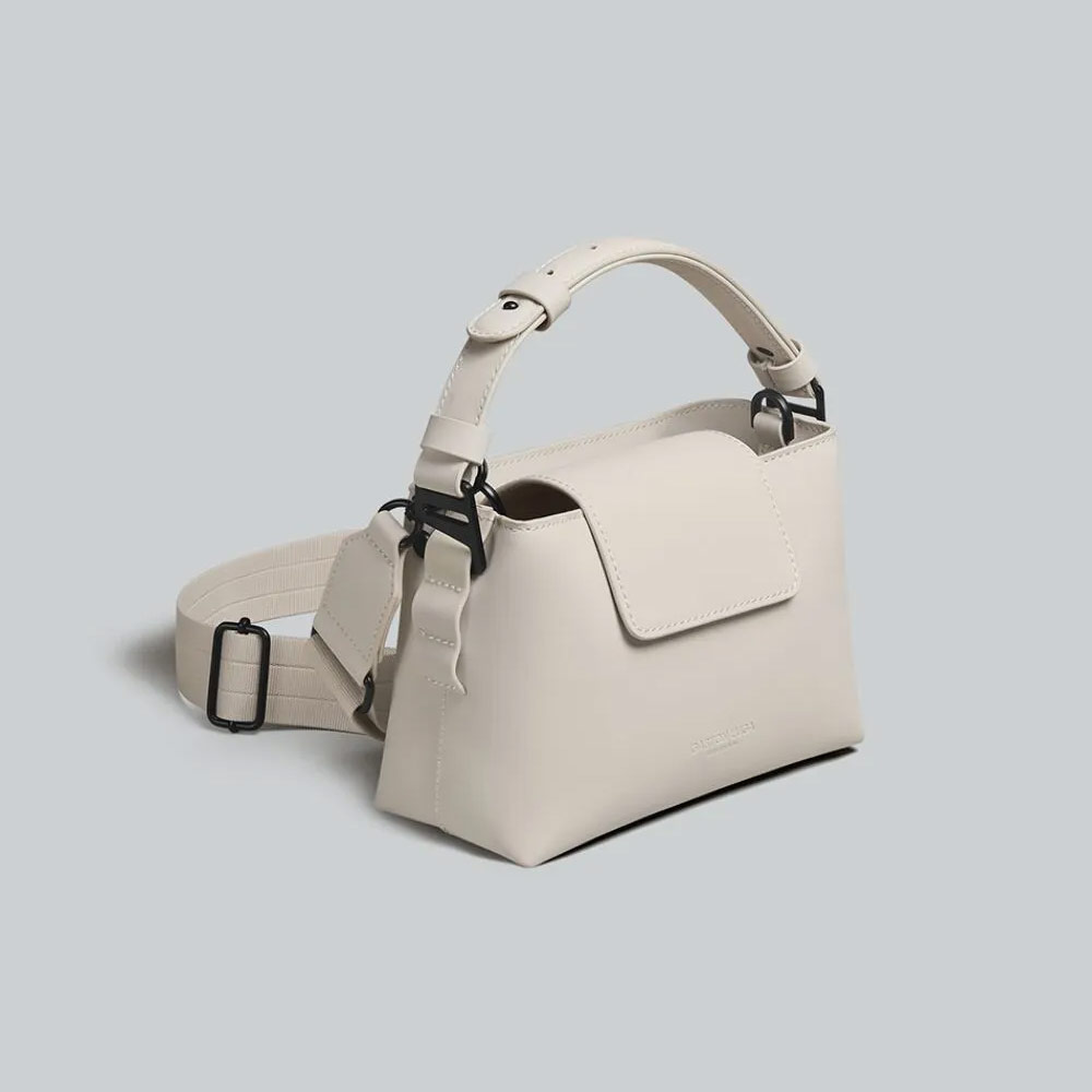 Picture of Gaston Luga SPLÄSHINI CROSSBODY BAG Premium Waterproof Eco Material Bag Messenger Style Bag with Detachable Shoulder Strap As Clutch  (Cloud Cream)