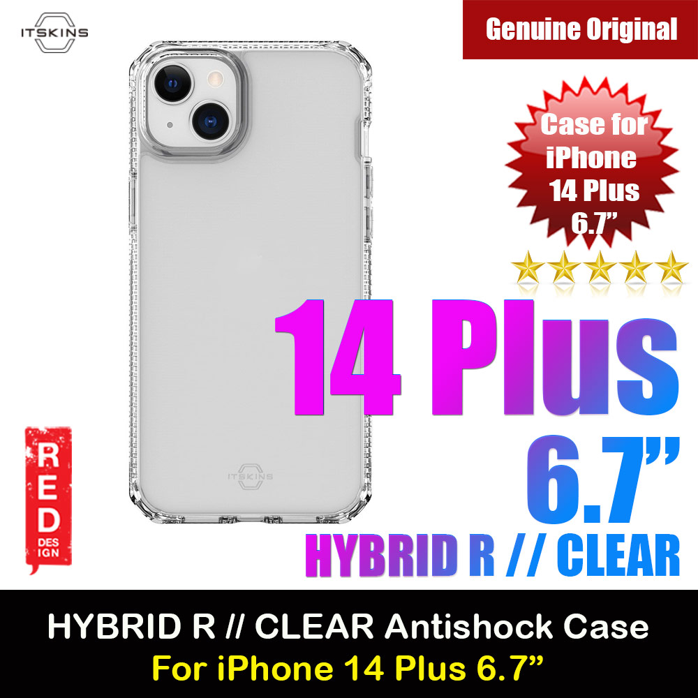 Picture of ITSKINS HYBRID R CLEAR Drop Protection Case for iPhone 14 Plus 6.7 (Transparent) Apple iPhone 14 Plus 6.7- Apple iPhone 14 Plus 6.7 Cases, Apple iPhone 14 Plus 6.7 Covers, iPad Cases and a wide selection of Apple iPhone 14 Plus 6.7 Accessories in Malaysia, Sabah, Sarawak and Singapore 