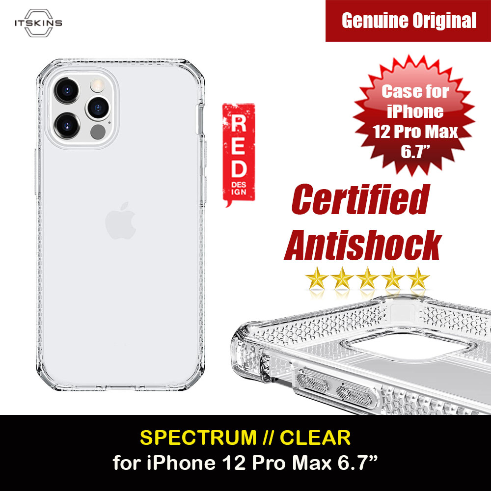 Picture of ITSKINS SPECTRUM CLEAR ANTIMICROBIAL Certified Antishock Protection Case for Apple iPhone 12 Pro Max 6.7 (Transparent) Apple iPhone 12 Pro Max 6.7- Apple iPhone 12 Pro Max 6.7 Cases, Apple iPhone 12 Pro Max 6.7 Covers, iPad Cases and a wide selection of Apple iPhone 12 Pro Max 6.7 Accessories in Malaysia, Sabah, Sarawak and Singapore 