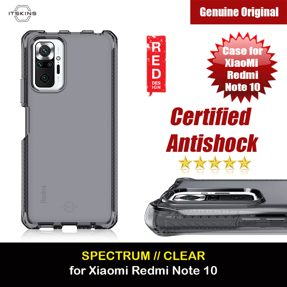 Picture of ITSKINS SPECTRUM CLEAR ANTIMICROBIAL Certified Antishock Protection Case for XiaoMi Redmi Note 10 (Smoke) Xiaomi Redmi Note 10- Xiaomi Redmi Note 10 Cases, Xiaomi Redmi Note 10 Covers, iPad Cases and a wide selection of Xiaomi Redmi Note 10 Accessories in Malaysia, Sabah, Sarawak and Singapore 