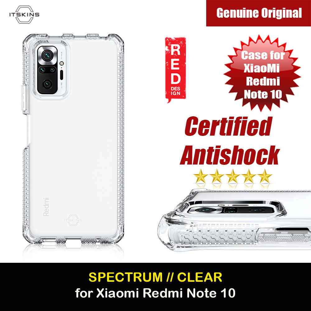 Picture of ITSKINS SPECTRUM CLEAR ANTIMICROBIAL Certified Antishock Protection Case for XiaoMi Redmi Note 10 (Transparent) Xiaomi Redmi Note 10- Xiaomi Redmi Note 10 Cases, Xiaomi Redmi Note 10 Covers, iPad Cases and a wide selection of Xiaomi Redmi Note 10 Accessories in Malaysia, Sabah, Sarawak and Singapore 