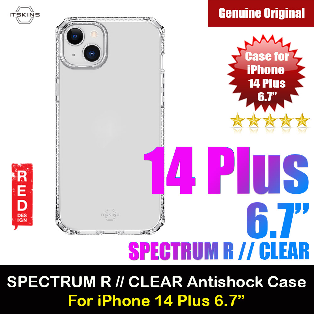 Picture of ITSKINS SPECTRUM R CLEAR Drop Protection Case for iPhone 14 Plus 6.7 (Transparent) Apple iPhone 14 Plus 6.7- Apple iPhone 14 Plus 6.7 Cases, Apple iPhone 14 Plus 6.7 Covers, iPad Cases and a wide selection of Apple iPhone 14 Plus 6.7 Accessories in Malaysia, Sabah, Sarawak and Singapore 
