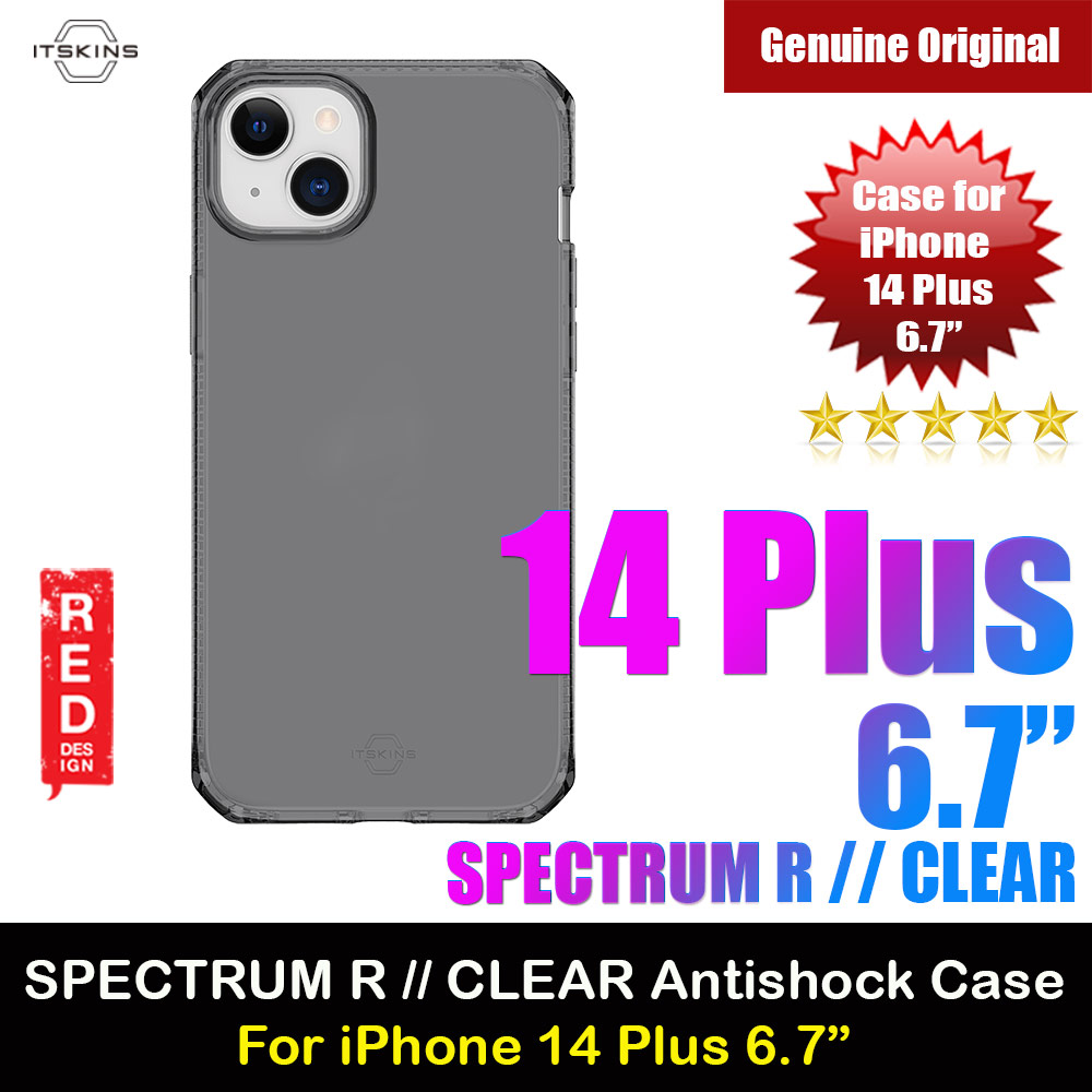 Picture of ITSKINS SPECTRUM R CLEAR Drop Protection Case for iPhone 14 Plus 6.7 (Smoke) Apple iPhone 14 Plus 6.7- Apple iPhone 14 Plus 6.7 Cases, Apple iPhone 14 Plus 6.7 Covers, iPad Cases and a wide selection of Apple iPhone 14 Plus 6.7 Accessories in Malaysia, Sabah, Sarawak and Singapore 