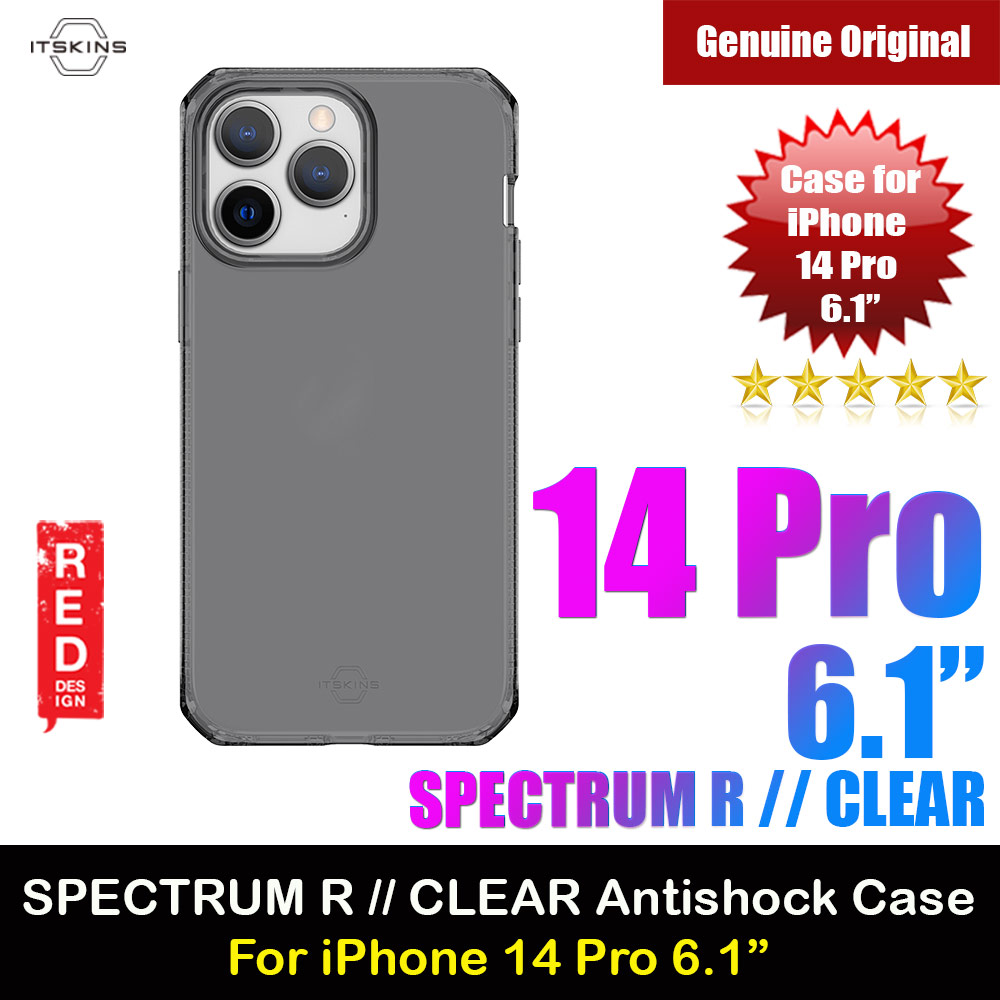 Picture of ITSKINS SPECTRUM R CLEAR Drop Protection Case for iPhone 14 Pro 6.1 (Smoke) Apple iPhone 14 Pro 6.1- Apple iPhone 14 Pro 6.1 Cases, Apple iPhone 14 Pro 6.1 Covers, iPad Cases and a wide selection of Apple iPhone 14 Pro 6.1 Accessories in Malaysia, Sabah, Sarawak and Singapore 