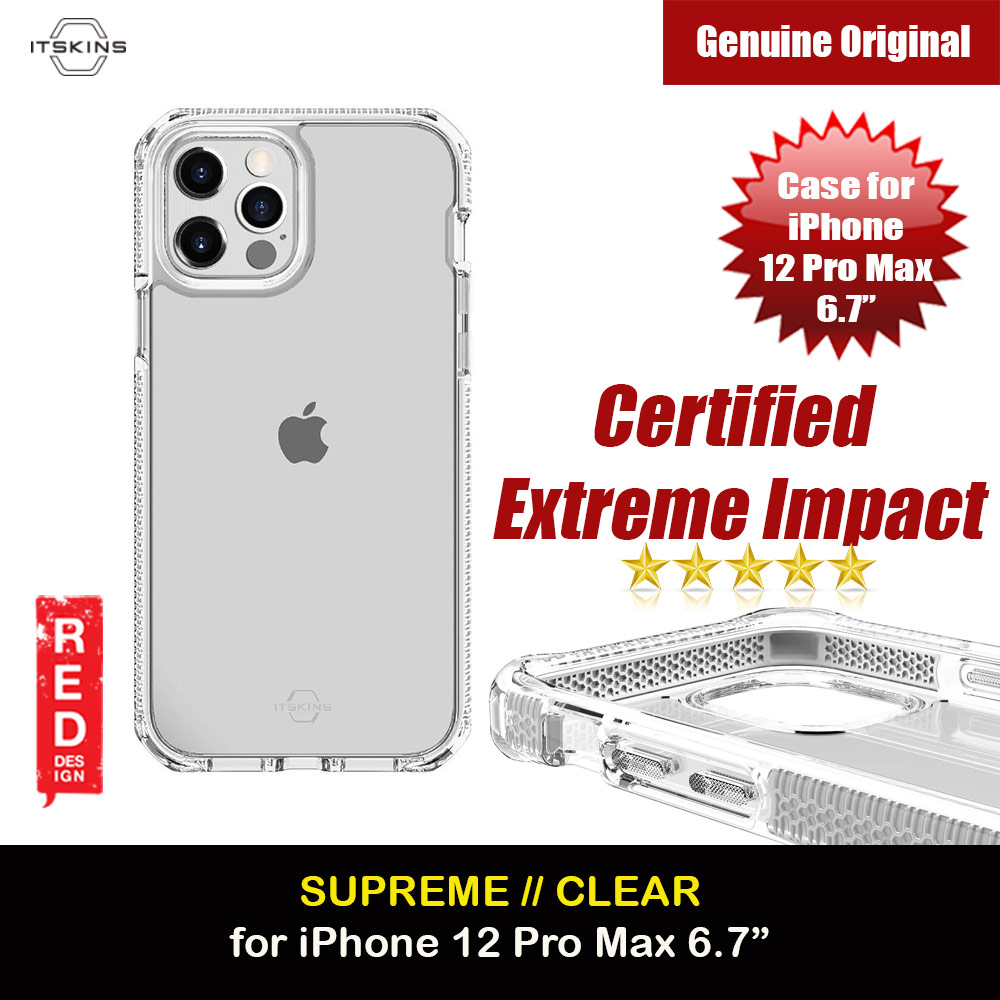 Picture of ITSKINS SUPREME CLEAR  ANTIMICROBIAL Certified Extreme Impact Protection Case for Apple iPhone 12 Pro Max 6.7 (White Transparent) Apple iPhone 12 Pro Max 6.7- Apple iPhone 12 Pro Max 6.7 Cases, Apple iPhone 12 Pro Max 6.7 Covers, iPad Cases and a wide selection of Apple iPhone 12 Pro Max 6.7 Accessories in Malaysia, Sabah, Sarawak and Singapore 