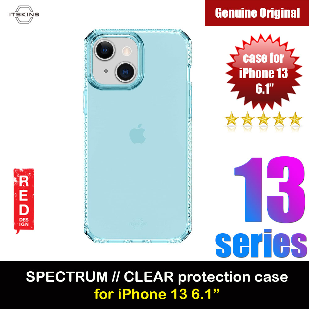Picture of ITSKINS SPECTRUM CLEAR ANTIMICROBIAL Certified Antishock Protection Case for iPhone 13 6.1 (Light Blue) Apple iPhone 13 6.1- Apple iPhone 13 6.1 Cases, Apple iPhone 13 6.1 Covers, iPad Cases and a wide selection of Apple iPhone 13 6.1 Accessories in Malaysia, Sabah, Sarawak and Singapore 
