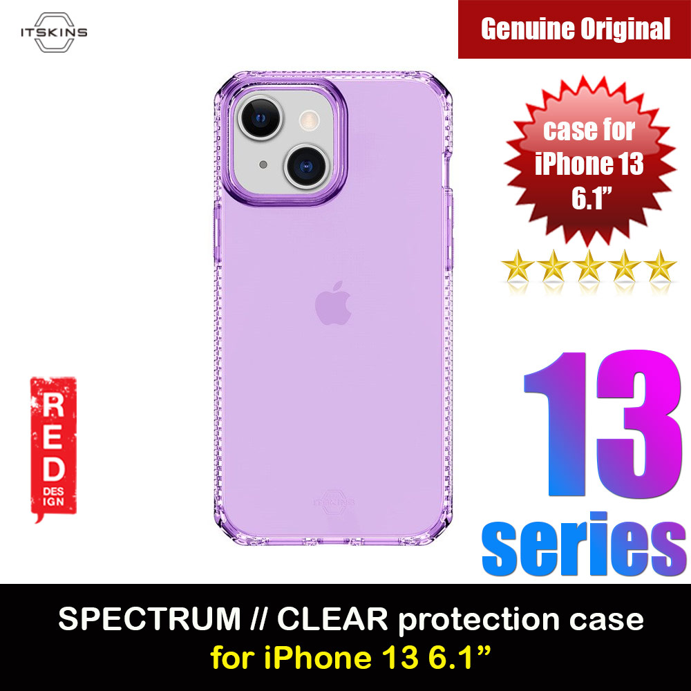 Picture of ITSKINS SPECTRUM CLEAR ANTIMICROBIAL Certified Antishock Protection Case for iPhone 13 6.1 (Light Purple) Apple iPhone 13 6.1- Apple iPhone 13 6.1 Cases, Apple iPhone 13 6.1 Covers, iPad Cases and a wide selection of Apple iPhone 13 6.1 Accessories in Malaysia, Sabah, Sarawak and Singapore 