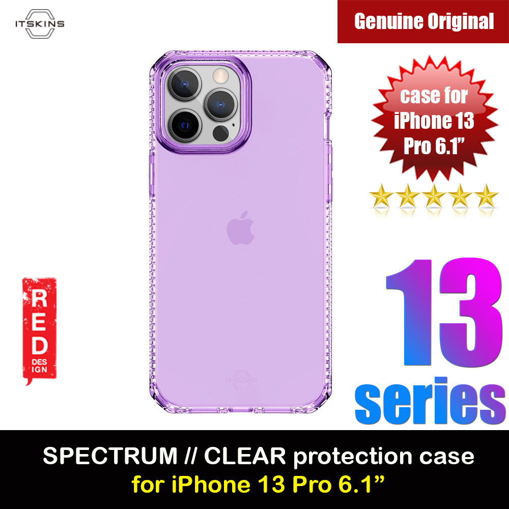 Picture of ITSKINS SPECTRUM CLEAR ANTIMICROBIAL Certified Antishock Protection Case for iPhone 13 Pro 6.1 (Light Purple) Apple iPhone 13 Pro 6.1- Apple iPhone 13 Pro 6.1 Cases, Apple iPhone 13 Pro 6.1 Covers, iPad Cases and a wide selection of Apple iPhone 13 Pro 6.1 Accessories in Malaysia, Sabah, Sarawak and Singapore 