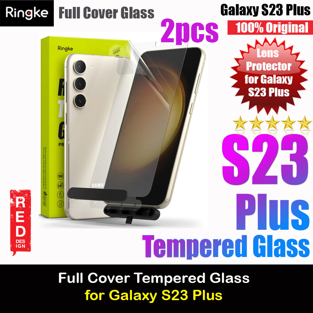 Picture of Ringke Full Cover Glass Tempered Glass Screen Protector with Installation Jig Tool for Samsung Galaxy S23 Plus (2pcs) Samsung Galaxy S23 Plus- Samsung Galaxy S23 Plus Cases, Samsung Galaxy S23 Plus Covers, iPad Cases and a wide selection of Samsung Galaxy S23 Plus Accessories in Malaysia, Sabah, Sarawak and Singapore 