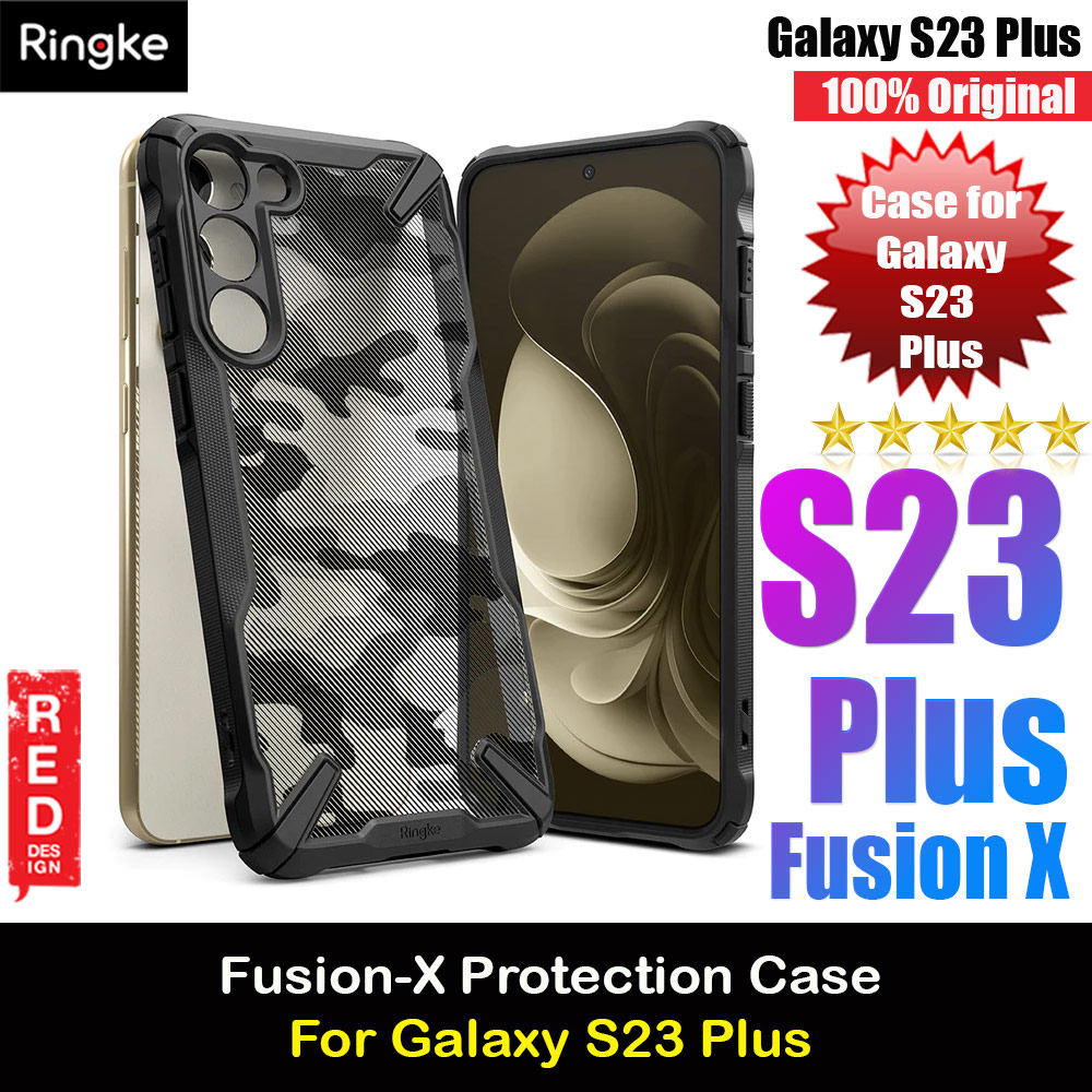 Picture of Ringke Fusion X Drop Protection Case for Samsung Galaxy S23 Plus (Camo Black) Samsung Galaxy S23 Plus- Samsung Galaxy S23 Plus Cases, Samsung Galaxy S23 Plus Covers, iPad Cases and a wide selection of Samsung Galaxy S23 Plus Accessories in Malaysia, Sabah, Sarawak and Singapore 