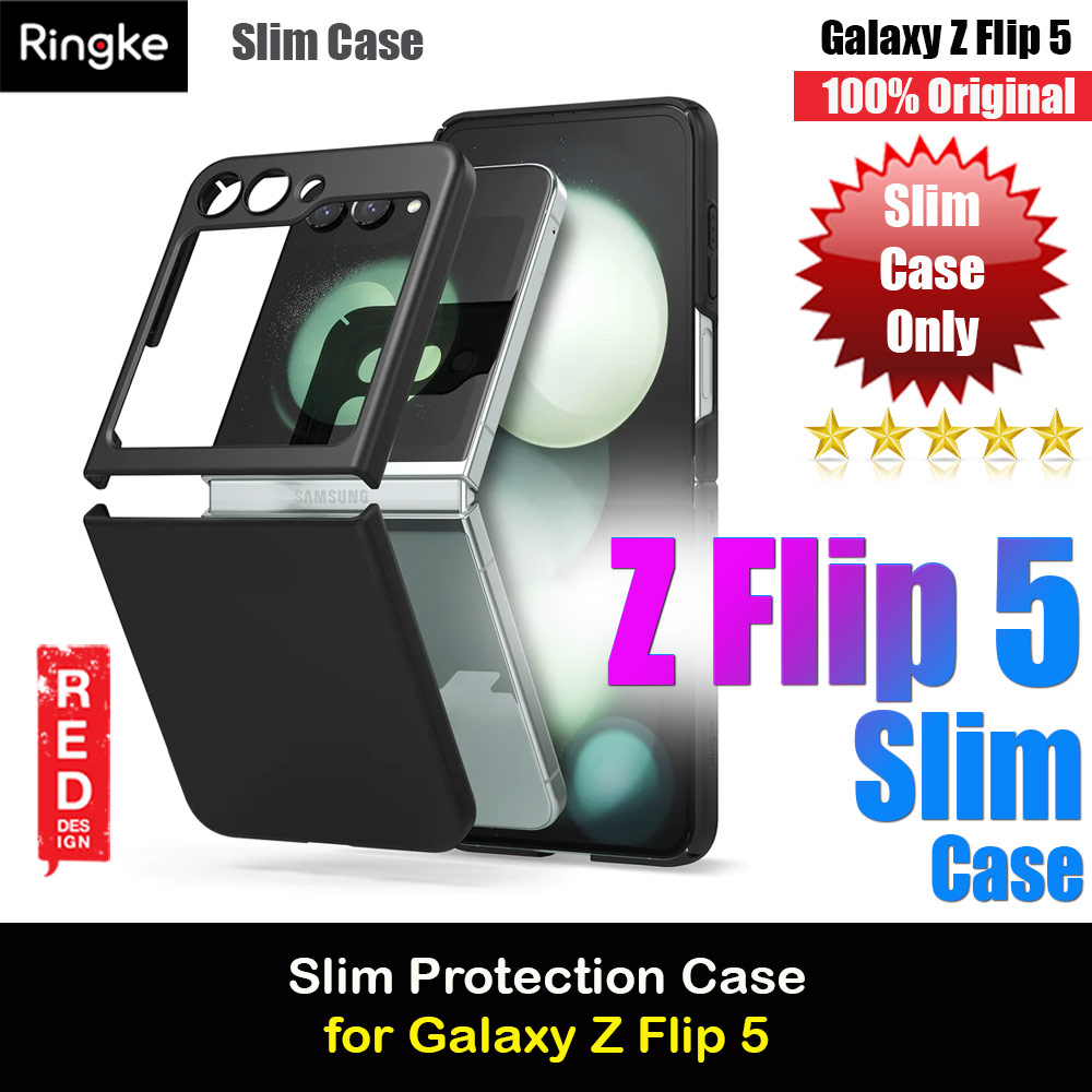 Picture of Ringke Anti Yellowing Ultra Slim Protection Case with Strap Hole for Samsung Galaxy Z Flip 5 (Black) Samsung Galaxy Z Flip 5- Samsung Galaxy Z Flip 5 Cases, Samsung Galaxy Z Flip 5 Covers, iPad Cases and a wide selection of Samsung Galaxy Z Flip 5 Accessories in Malaysia, Sabah, Sarawak and Singapore 