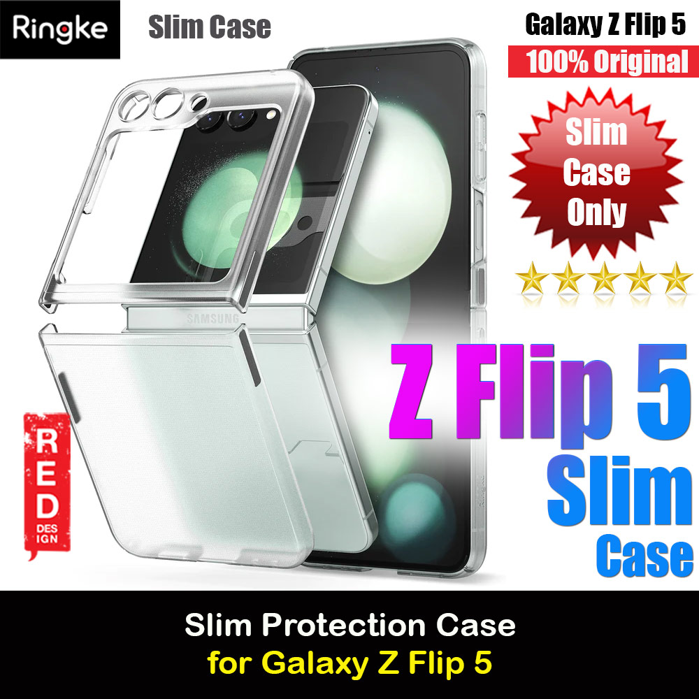 Picture of Ringke Anti Yellowing Ultra Slim Protection Case with Strap Hole for Samsung Galaxy Z Flip 5 (Matte Clear) Samsung Galaxy Z Flip 5- Samsung Galaxy Z Flip 5 Cases, Samsung Galaxy Z Flip 5 Covers, iPad Cases and a wide selection of Samsung Galaxy Z Flip 5 Accessories in Malaysia, Sabah, Sarawak and Singapore 