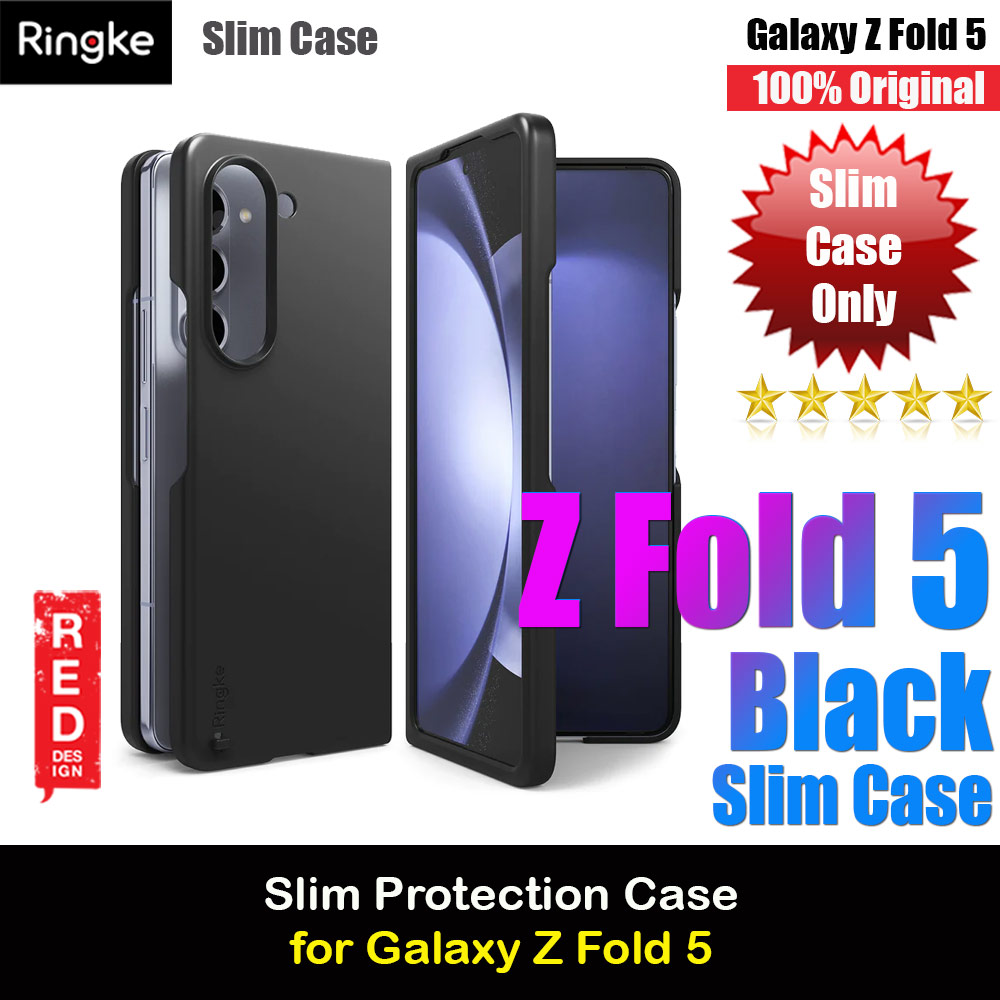Picture of Ringke Anti Yellowing Ultra Slim Protection Case with Strap Hole for Samsung Galaxy Z Fold 5 (Black) Samsung Galaxy Z Fold 5- Samsung Galaxy Z Fold 5 Cases, Samsung Galaxy Z Fold 5 Covers, iPad Cases and a wide selection of Samsung Galaxy Z Fold 5 Accessories in Malaysia, Sabah, Sarawak and Singapore 