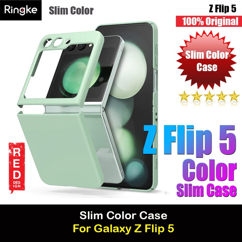 Picture of Ringke Slim Color Soft Feel Protection Case with Strap Hole for Samsung Galaxy Z Flip 5 (Mint) Samsung Galaxy Z Flip 5- Samsung Galaxy Z Flip 5 Cases, Samsung Galaxy Z Flip 5 Covers, iPad Cases and a wide selection of Samsung Galaxy Z Flip 5 Accessories in Malaysia, Sabah, Sarawak and Singapore 