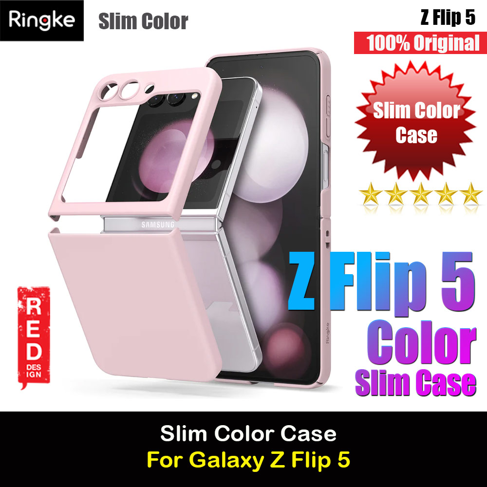 Picture of Ringke Slim Color Soft Feel Protection Case with Strap Hole for Samsung Galaxy Z Flip 5 (Strawberry) Samsung Galaxy Z Flip 5- Samsung Galaxy Z Flip 5 Cases, Samsung Galaxy Z Flip 5 Covers, iPad Cases and a wide selection of Samsung Galaxy Z Flip 5 Accessories in Malaysia, Sabah, Sarawak and Singapore 