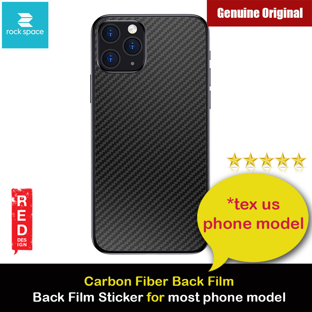 Picture of Rock Space Custom Made for All Phone Model Carbon Fiber Series Back Film Protector Sticker for Any Phone Model (Black) Apple iPhone 11 6.1- Apple iPhone 11 6.1 Cases, Apple iPhone 11 6.1 Covers, iPad Cases and a wide selection of Apple iPhone 11 6.1 Accessories in Malaysia, Sabah, Sarawak and Singapore 