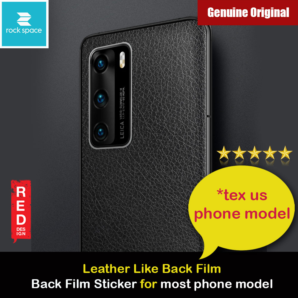 Picture of Rock Space Custom Made for All Phone Model Leather Like Series Back Film Protector Sticker for Any Phone Model (Black) Apple iPhone 11 6.1- Apple iPhone 11 6.1 Cases, Apple iPhone 11 6.1 Covers, iPad Cases and a wide selection of Apple iPhone 11 6.1 Accessories in Malaysia, Sabah, Sarawak and Singapore 