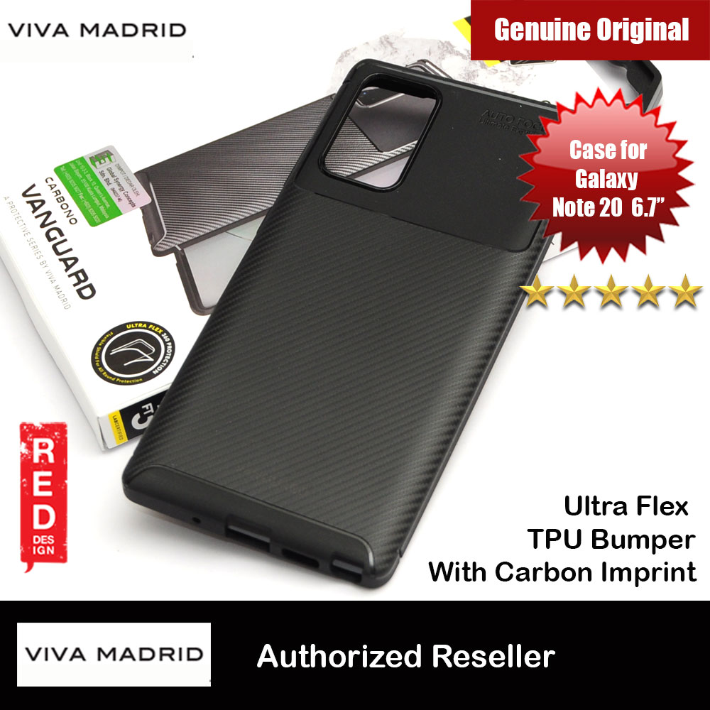 Picture of Viva Madrid Carbono Vanguard Drop Protection Case Ultra Flex TPU Bumper With Carbon Imprint High Quality Durable Case for Samsung Galaxy Note 20 6.7 (Black) Samsung Galaxy Note 20- Samsung Galaxy Note 20 Cases, Samsung Galaxy Note 20 Covers, iPad Cases and a wide selection of Samsung Galaxy Note 20 Accessories in Malaysia, Sabah, Sarawak and Singapore 