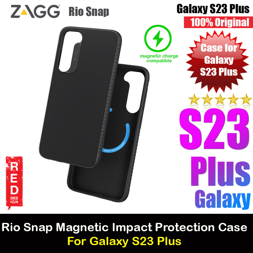Picture of Zagg Rio Snap D30 High Qualitiy Magnetic Charging Compatible Drop Impact Protection Case for Samsung Galaxy S23 Plus 6.6 (Black) Samsung Galaxy S23 Plus- Samsung Galaxy S23 Plus Cases, Samsung Galaxy S23 Plus Covers, iPad Cases and a wide selection of Samsung Galaxy S23 Plus Accessories in Malaysia, Sabah, Sarawak and Singapore 
