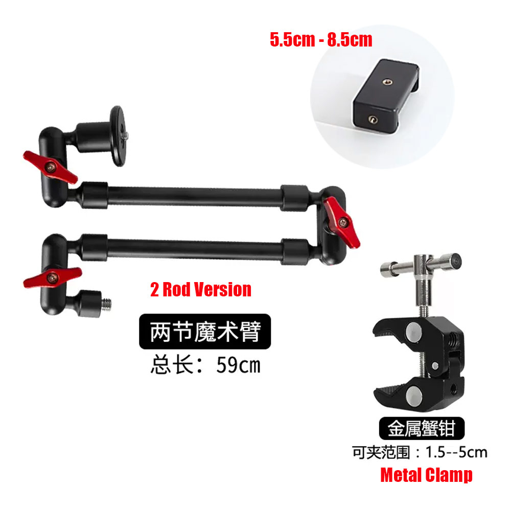 Picture of 360 Degree Multi Angle Adjustable Flexible Aluminum Alloy Lazy Photography Live Broadcast Phone Holder Clamp Stand with Standard 5mm Mount (Black) Red Design- Red Design Cases, Red Design Covers, iPad Cases and a wide selection of Red Design Accessories in Malaysia, Sabah, Sarawak and Singapore 