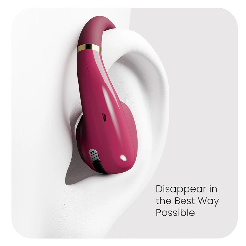 Picture of HiFuture VibeMate Premium Bluetooth 5.4 Comfort Open Ear Headphones Waterproof with ENC Noise Cancellation (Hot Pink)