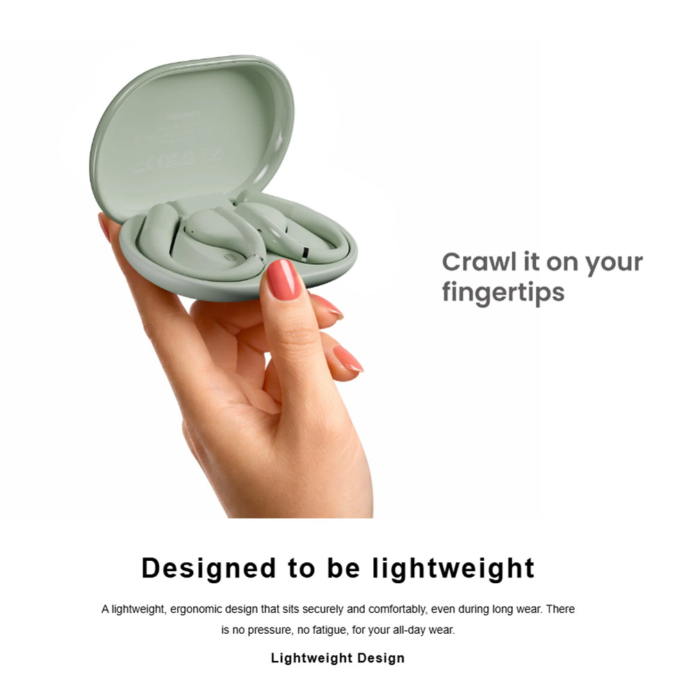 Picture of HiFuture VibeMate Premium Bluetooth 5.4 Comfort Open Ear Headphones Waterproof with ENC Noise Cancellation (Hot Pink)