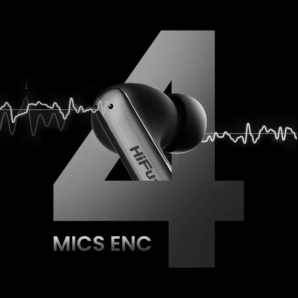 Picture of HiFuture SonicAir Bluetooth 5.3 Comfort Fit TWS Earbuds Waterproof with ENC Noise Cancellation Soft Bass Long Hours(White)