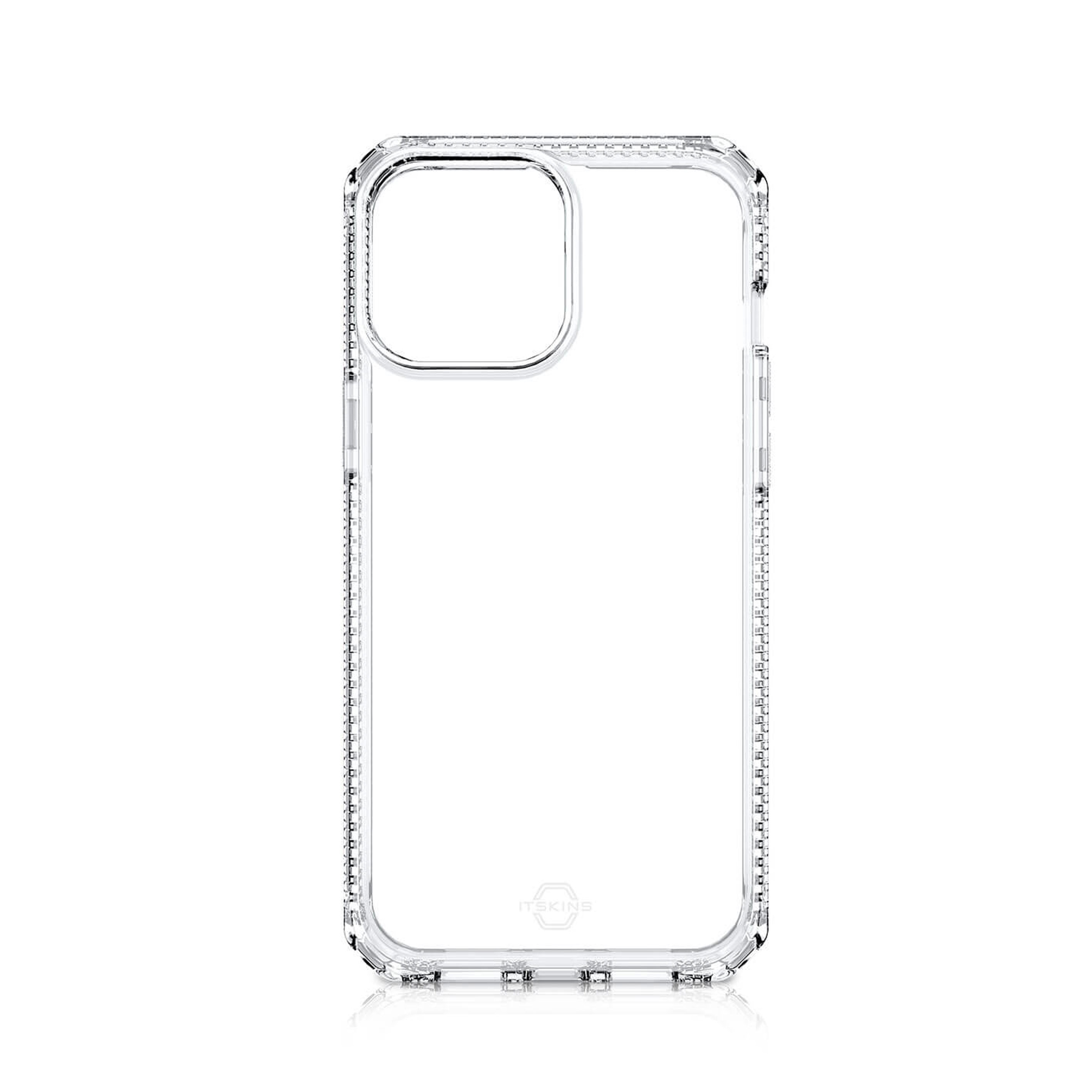 Picture of Apple iPhone 13 6.1 Case | ITSKINS SPECTRUM CLEAR ANTIMICROBIAL Certified Antishock Protection Case for iPhone 13 6.1 (Transparent)