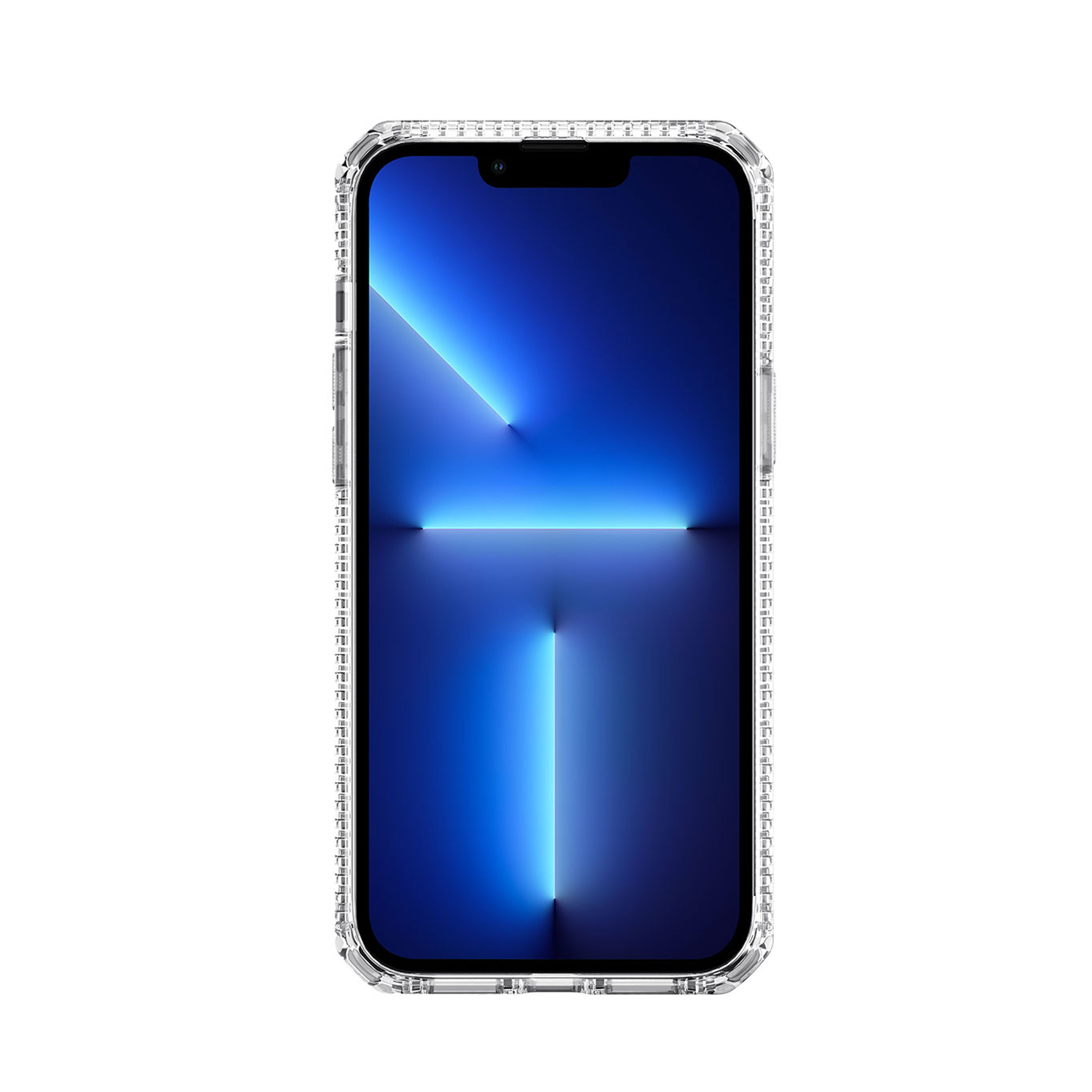 Picture of Apple iPhone 13 6.1 Case | ITSKINS SPECTRUM CLEAR ANTIMICROBIAL Certified Antishock Protection Case for iPhone 13 6.1 (Transparent)