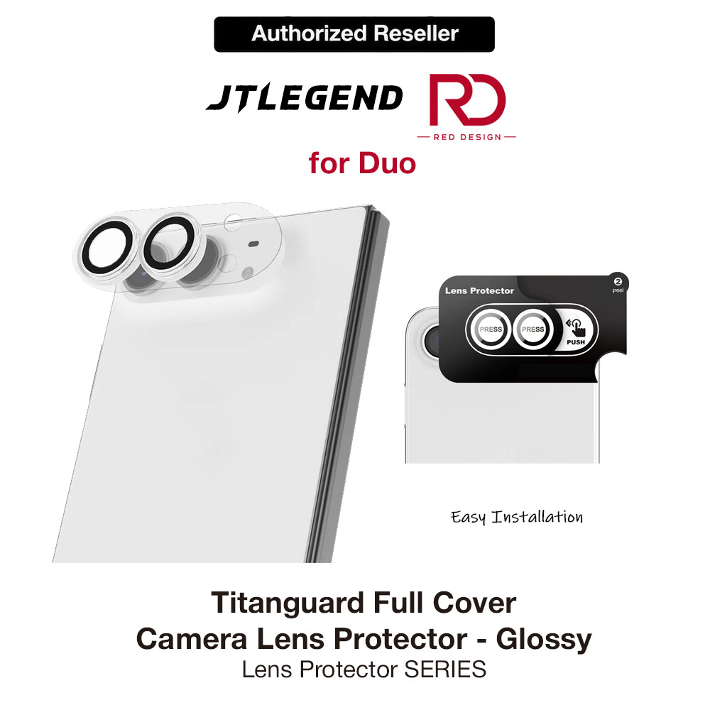 Picture of JTLEGEND Titanguard Full Cover Camera Lens Protector Glossy for iPhone Duo (with Quick Install Board)  - Clear Apple iPhone 18 Pro- Apple iPhone 18 Pro Cases, Apple iPhone 18 Pro Covers, iPad Cases and a wide selection of Apple iPhone 18 Pro Accessories in Malaysia, Sabah, Sarawak and Singapore 