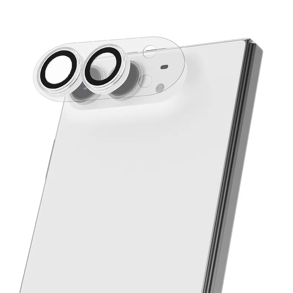 Picture of Apple iPhone 18 Pro  | JTLEGEND Titanguard Full Cover Camera Lens Protector Glossy for iPhone Duo (with Quick Install Board)  - Clear
