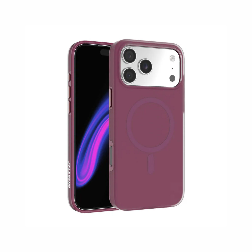 Picture of Apple iPhone 18 Pro Case | JTLEGEND Frost Jelly Mag Case for iPhone 18 Pro - Berry Wine