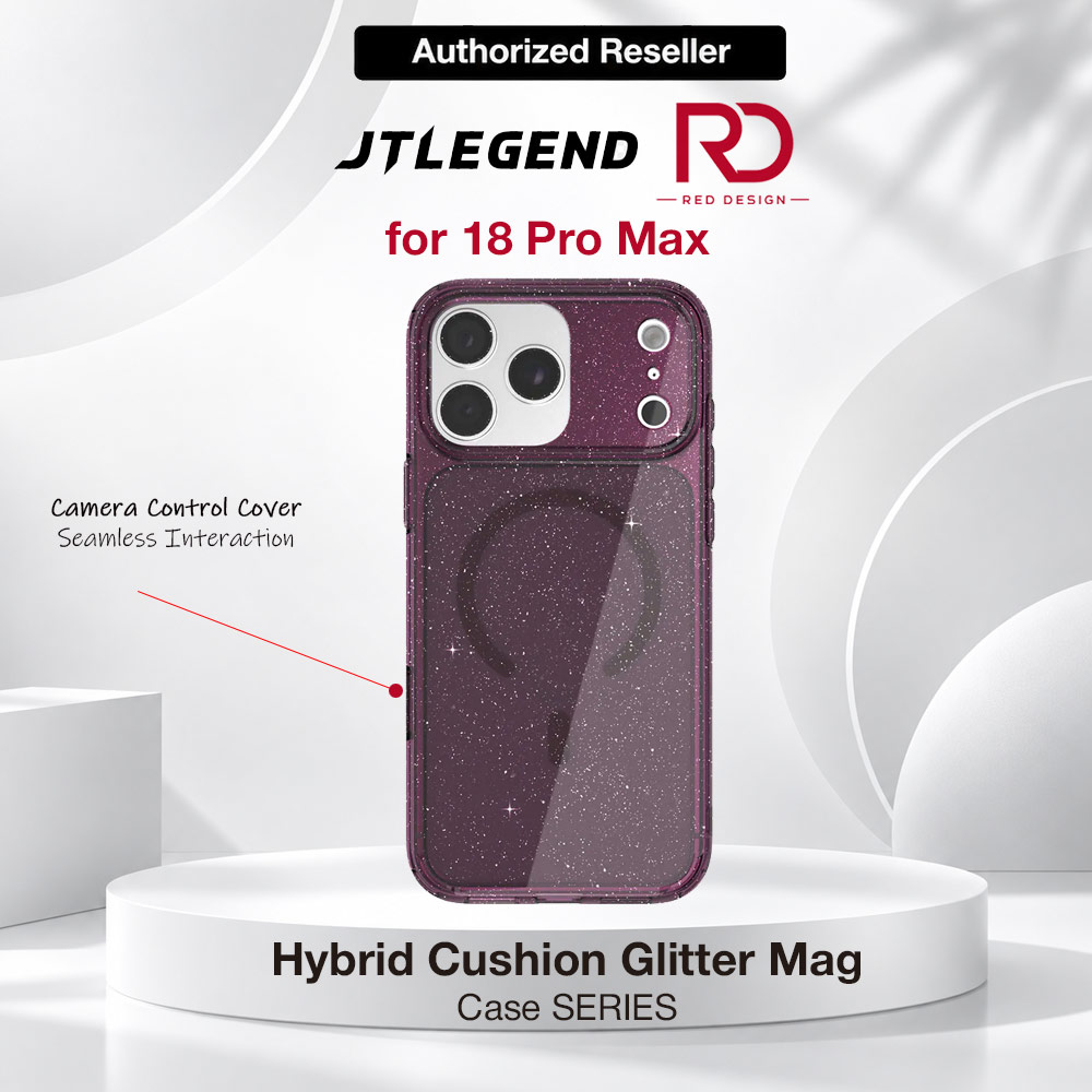 Picture of JTLEGEND Hybrid Cusion Glitter Mag Case for iPhone 18 Pro Max - Crystal with Berry Wine Magnetic Circle Apple iPhone 18 Pro Max- Apple iPhone 18 Pro Max Cases, Apple iPhone 18 Pro Max Covers, iPad Cases and a wide selection of Apple iPhone 18 Pro Max Accessories in Malaysia, Sabah, Sarawak and Singapore 