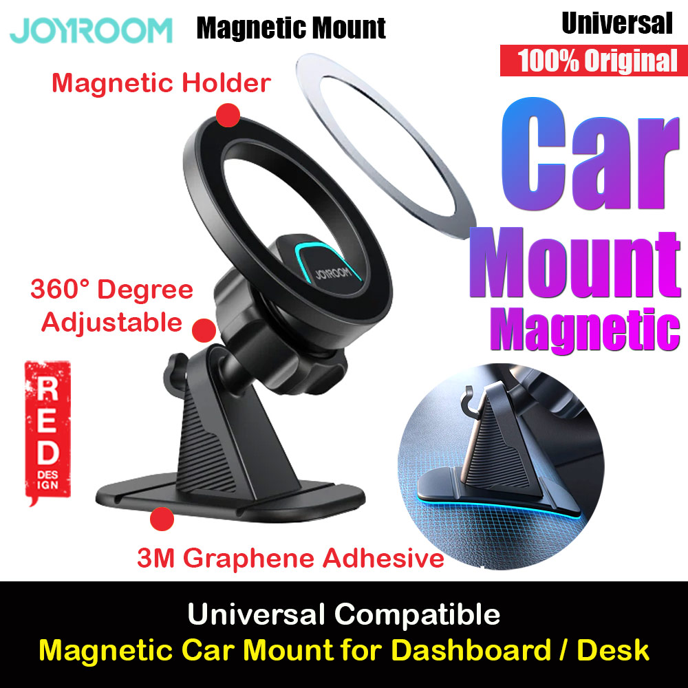 Picture of Joyroom Magnetic 360 Degree Adjustable Car Phone Mount Holder with 3M Adhesive for Curve or Flat Surface Dashboard Desk (Black) Red Design- Red Design Cases, Red Design Covers, iPad Cases and a wide selection of Red Design Accessories in Malaysia, Sabah, Sarawak and Singapore 