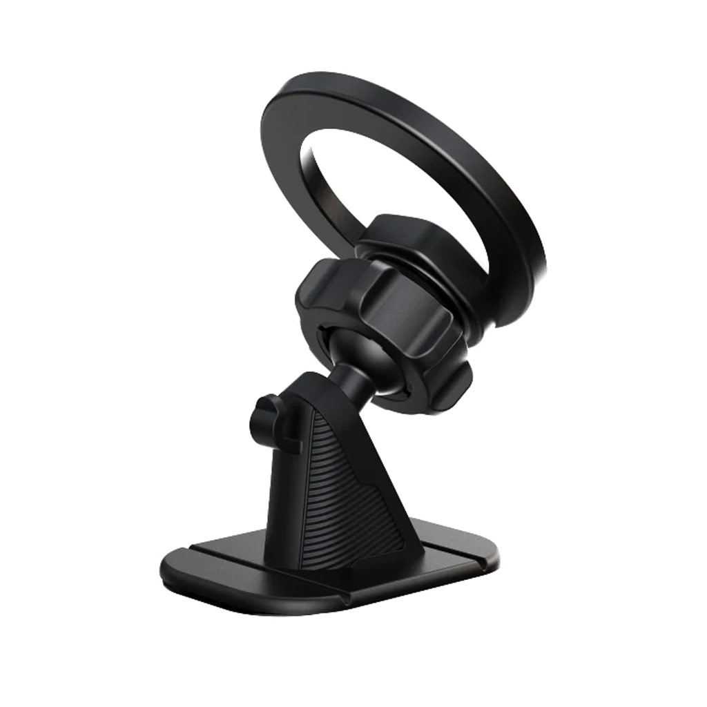 Picture of Joyroom Magnetic 360 Degree Adjustable Car Phone Mount Holder with 3M Adhesive for Curve or Flat Surface Dashboard Desk (Black)