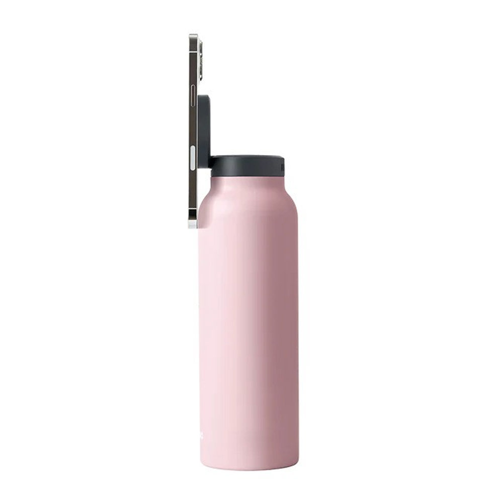 Picture of Ringo Stainless Steel Water Bottle with Magnetic Magsafe Compatible Lid 24oz 700 ml BPA Free (Pink)