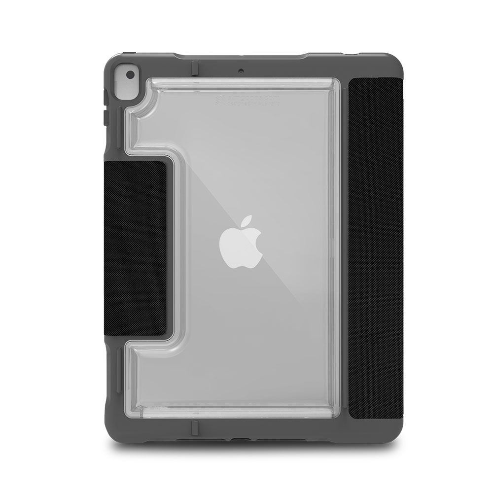 Picture of Apple iPad 10.2 7th gen 2019 Case | STM Dux Plus Duo Military Grade Drop Protection Lightwight Flip Cover Case for Apple iPad 7th Gen 10.2 2019 (Black)