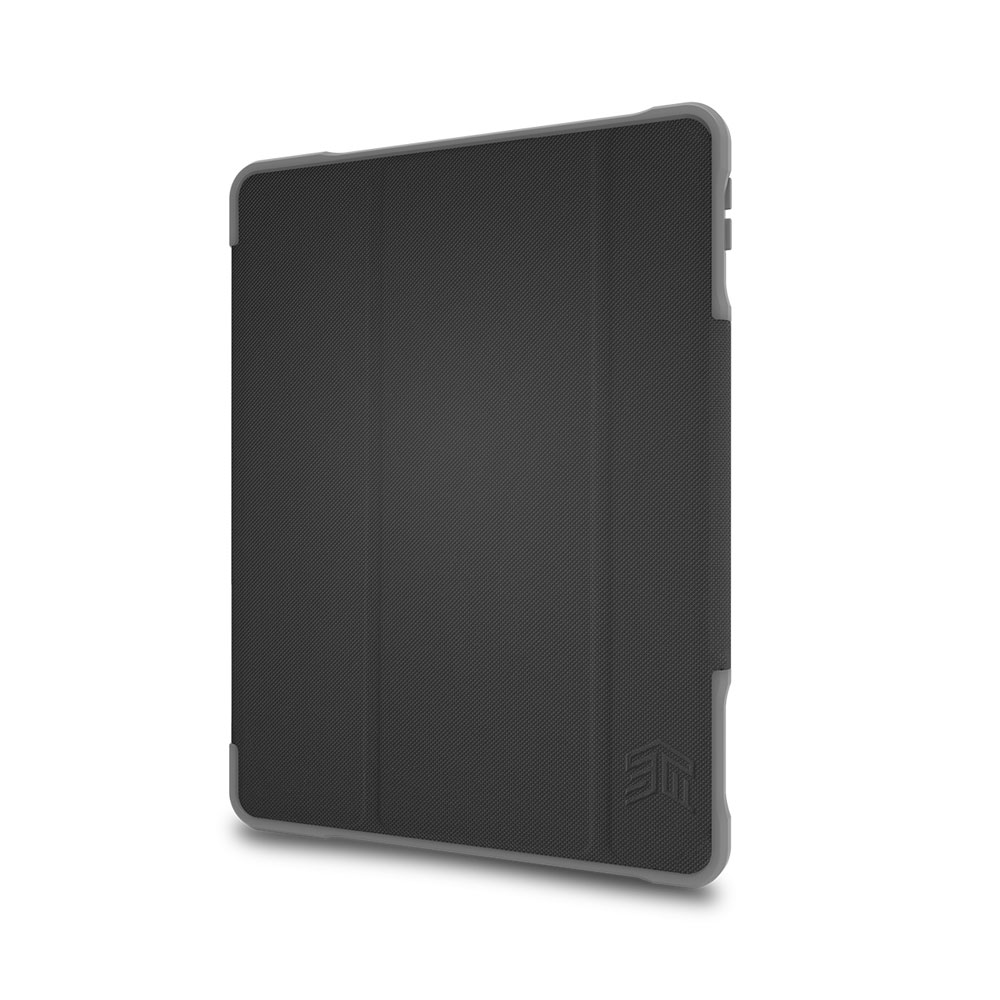 Picture of Apple iPad 10.2 7th gen 2019 Case | STM Dux Plus Duo Military Grade Drop Protection Lightwight Flip Cover Case for Apple iPad 7th Gen 10.2 2019 (Black)