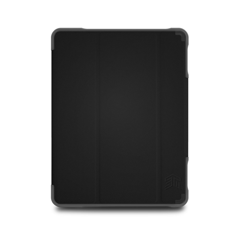 Picture of Apple iPad 10.2 7th gen 2019 Case | STM Dux Plus Duo Military Grade Drop Protection Lightwight Flip Cover Case for Apple iPad 7th Gen 10.2 2019 (Black)