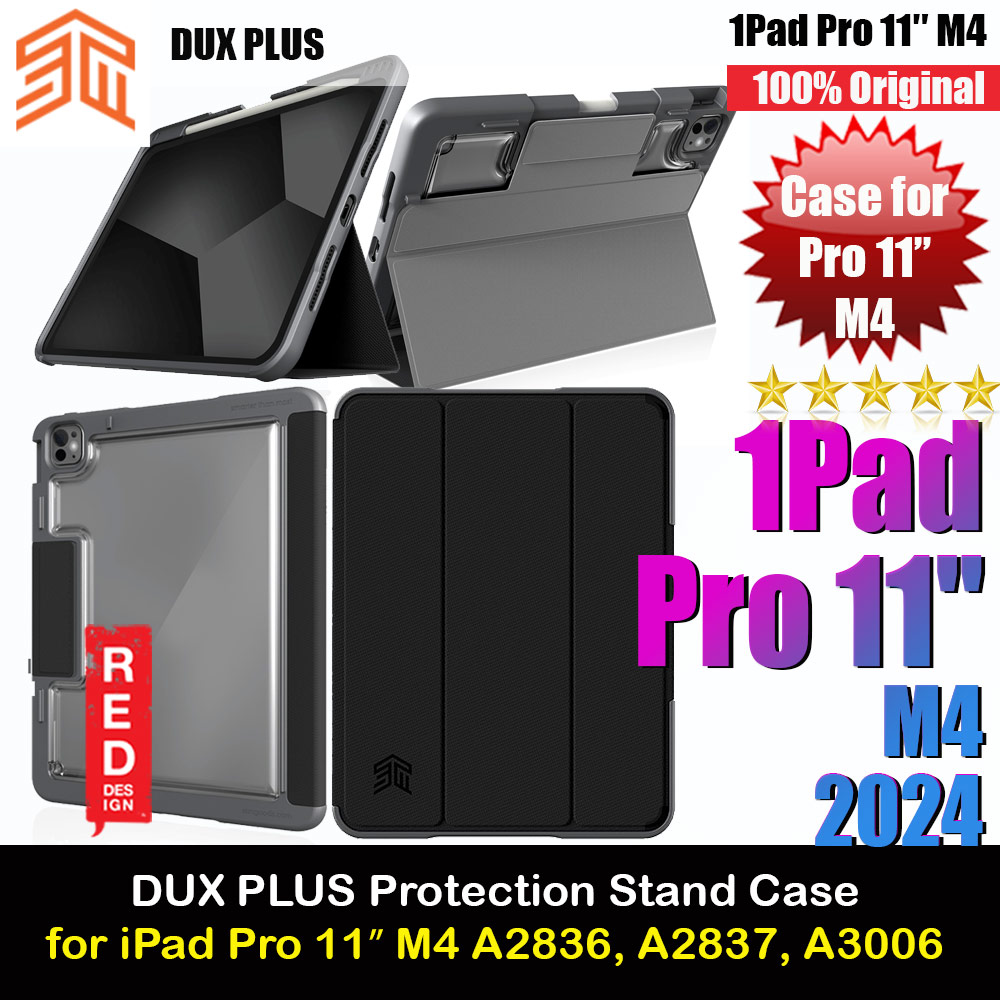 Picture of STM Dux Plus Protection Flip Stand Case for iPad Pro 11 M4 2024 (Black) Apple iPad Pro 11 M4 2024- Apple iPad Pro 11 M4 2024 Cases, Apple iPad Pro 11 M4 2024 Covers, iPad Cases and a wide selection of Apple iPad Pro 11 M4 2024 Accessories in Malaysia, Sabah, Sarawak and Singapore 