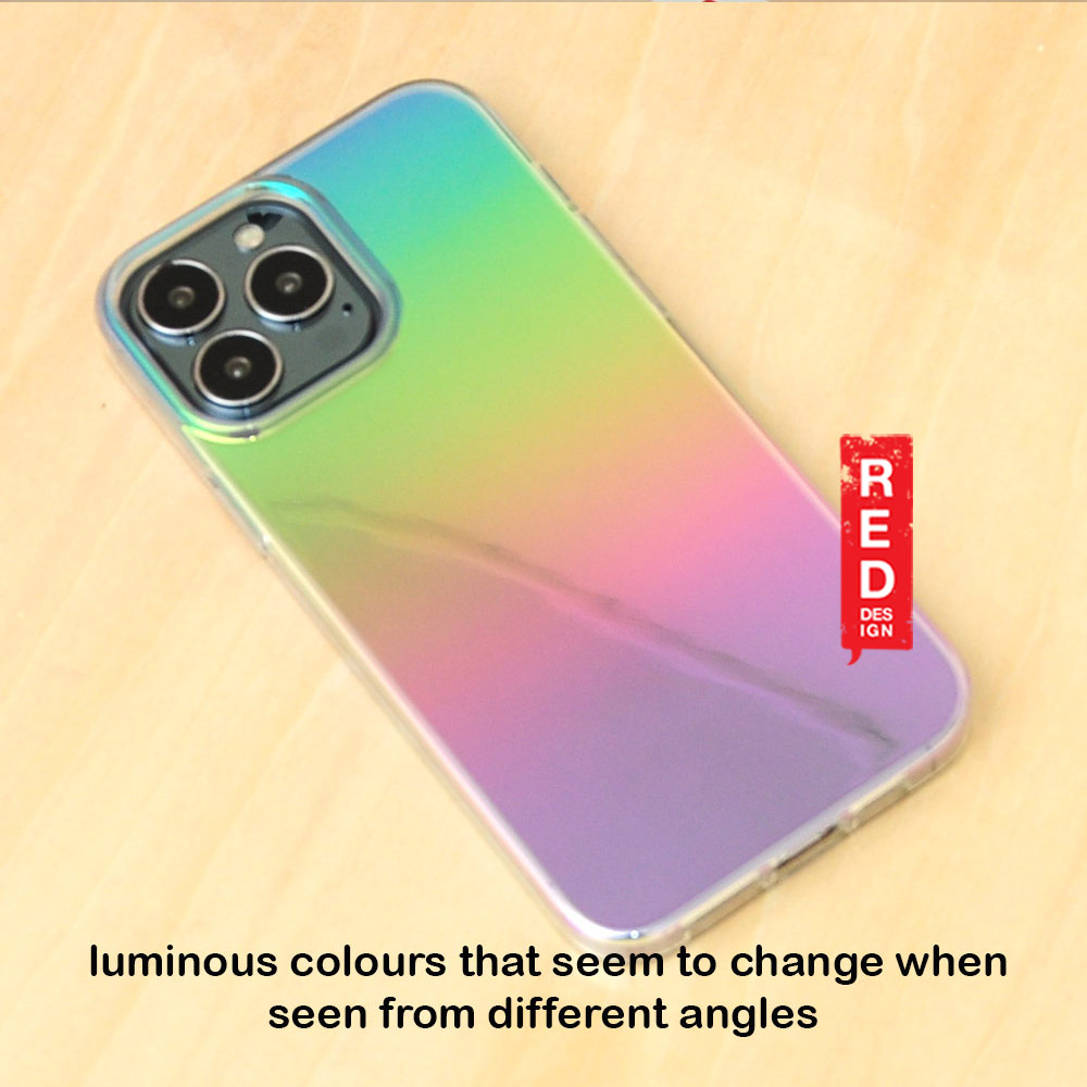 Picture of Apple iPhone 13 Pro 6.1 Case | TGVIS Iridescent Series Protection Case for iPhone 13 Pro 6.1 Case (Rainbow Colorful Iridescent)