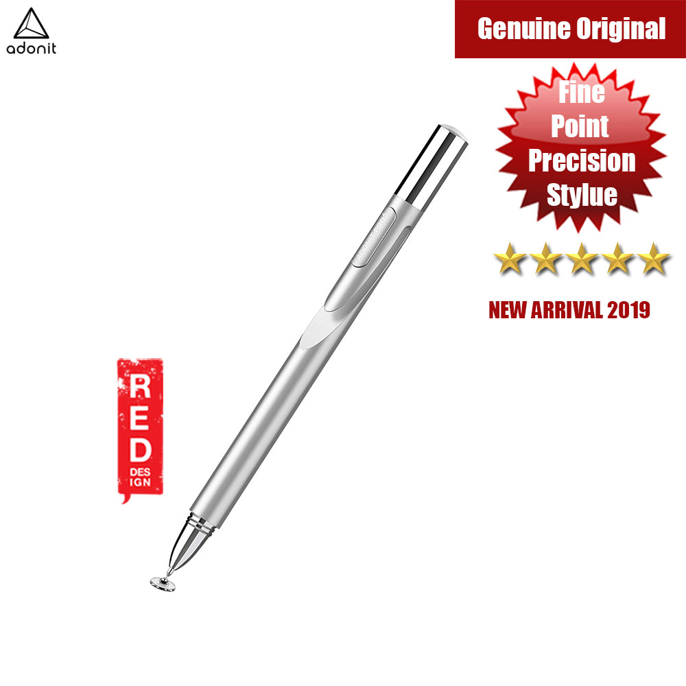 Picture of Adonit Jot Pro 4 A Luxury High-Precision Disc Stylus for iPad iPhone Xs Max Galaxy Fold Android Kindle Windows Tablets and All Touchscreens (Silver) Apple iPad 2- Apple iPad 2 Cases, Apple iPad 2 Covers, iPad Cases and a wide selection of Apple iPad 2 Accessories in Malaysia, Sabah, Sarawak and Singapore 