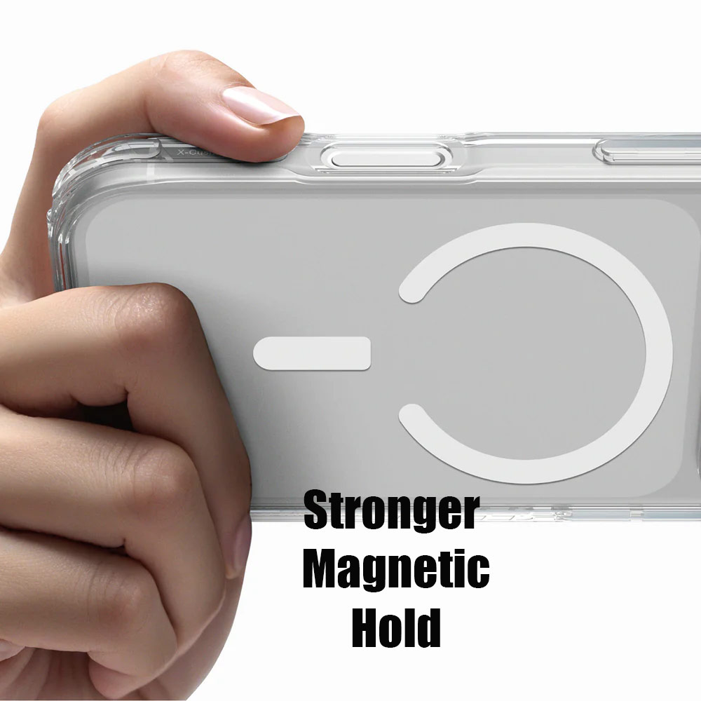Picture of Apple iPhone Air 6.5 Case | Amazingthing Titan Pro Magnetic Drop Protection Case for iPhone 17 Air 6.5 (Clear)